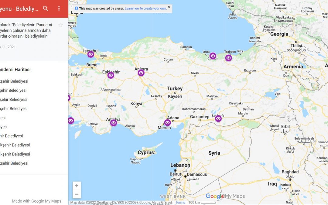 Pandemic Map of Turkish Municipalities