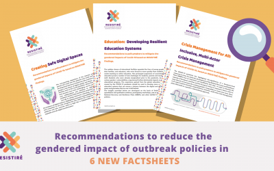 Reducing the gendered impact of outbreak policies: 6 new factsheets