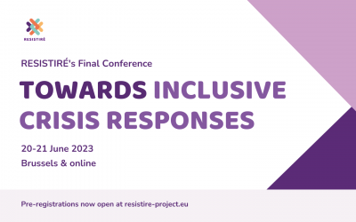 SAVE THE DATE: RESISTIRÉ’s Final Conference
