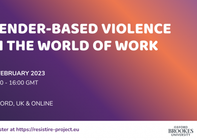 Event: Gender-based violence in the world of work